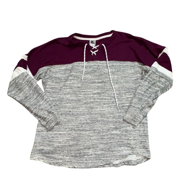 Liquid Energy Apparel Womens 'Las Vegas' Sweatshirt-Red/Gray-Size L-GUC - Picture 1 of 5